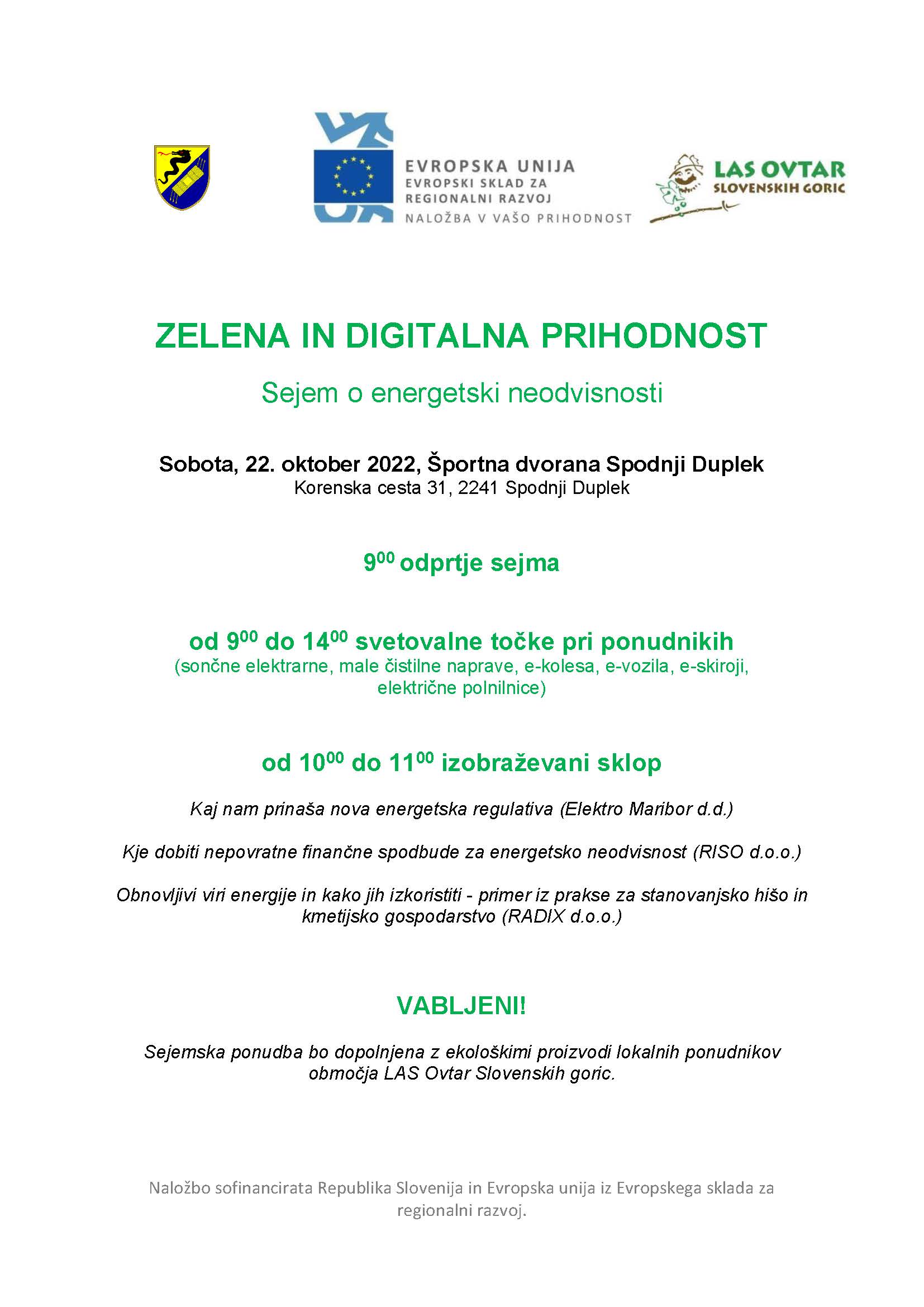 Program_sejem Zelena in digitalna prihodnost